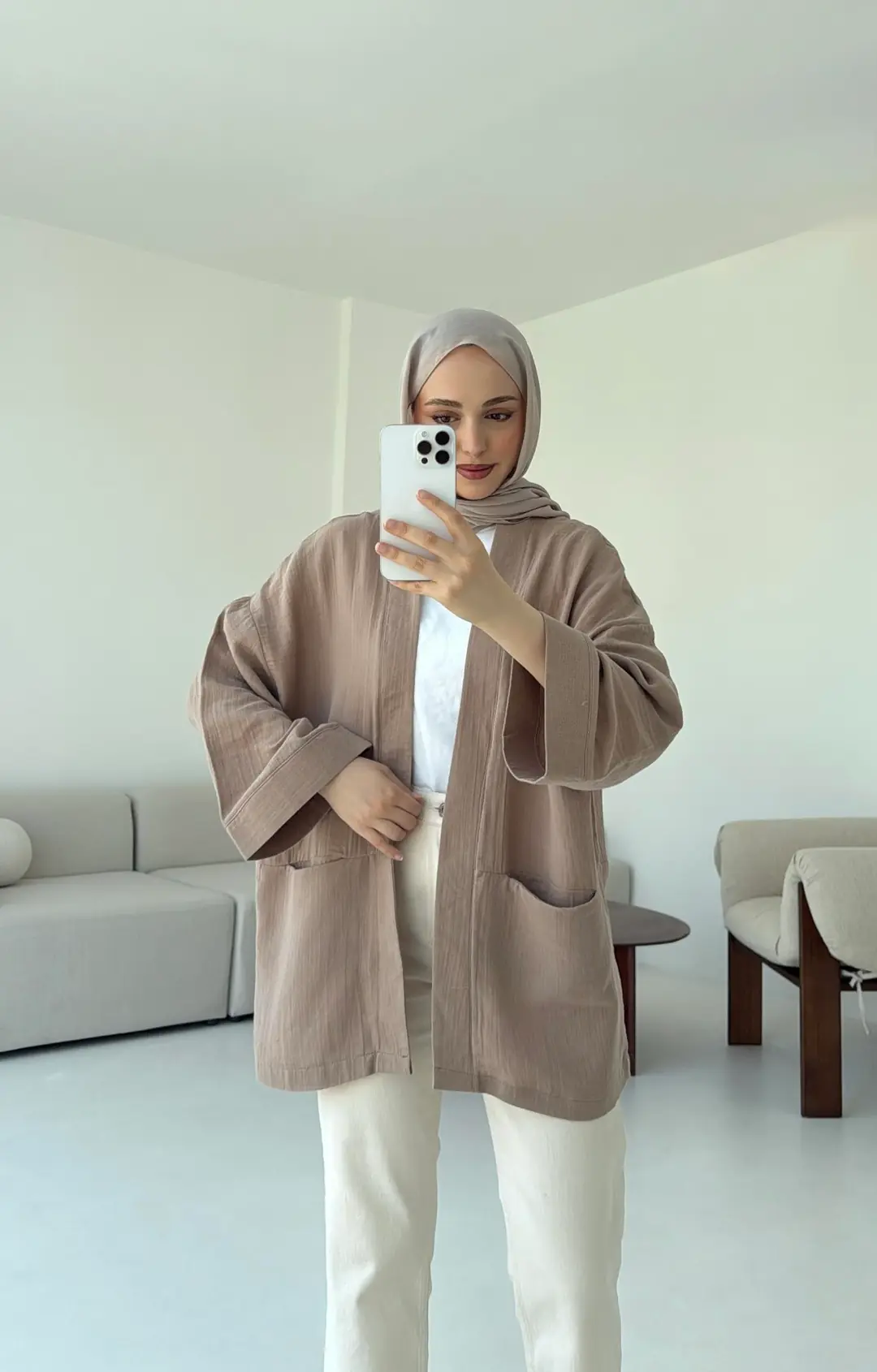 Müslin Kimono Vizon