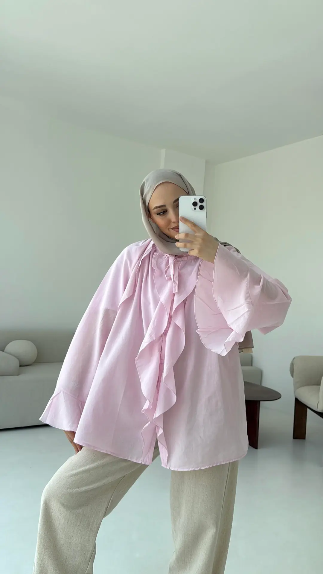 Vual Gömlek Pembe