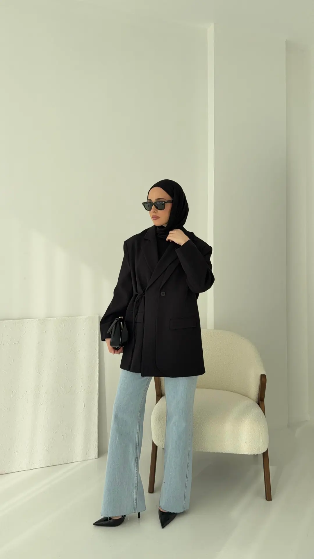 Tasarım Blazer Ceket Siyah
