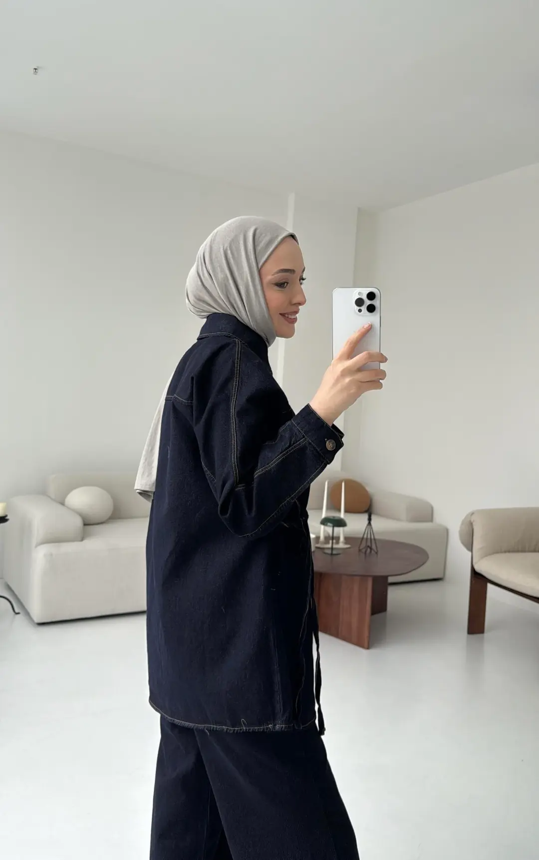 Denim Bağlamalı Takım
