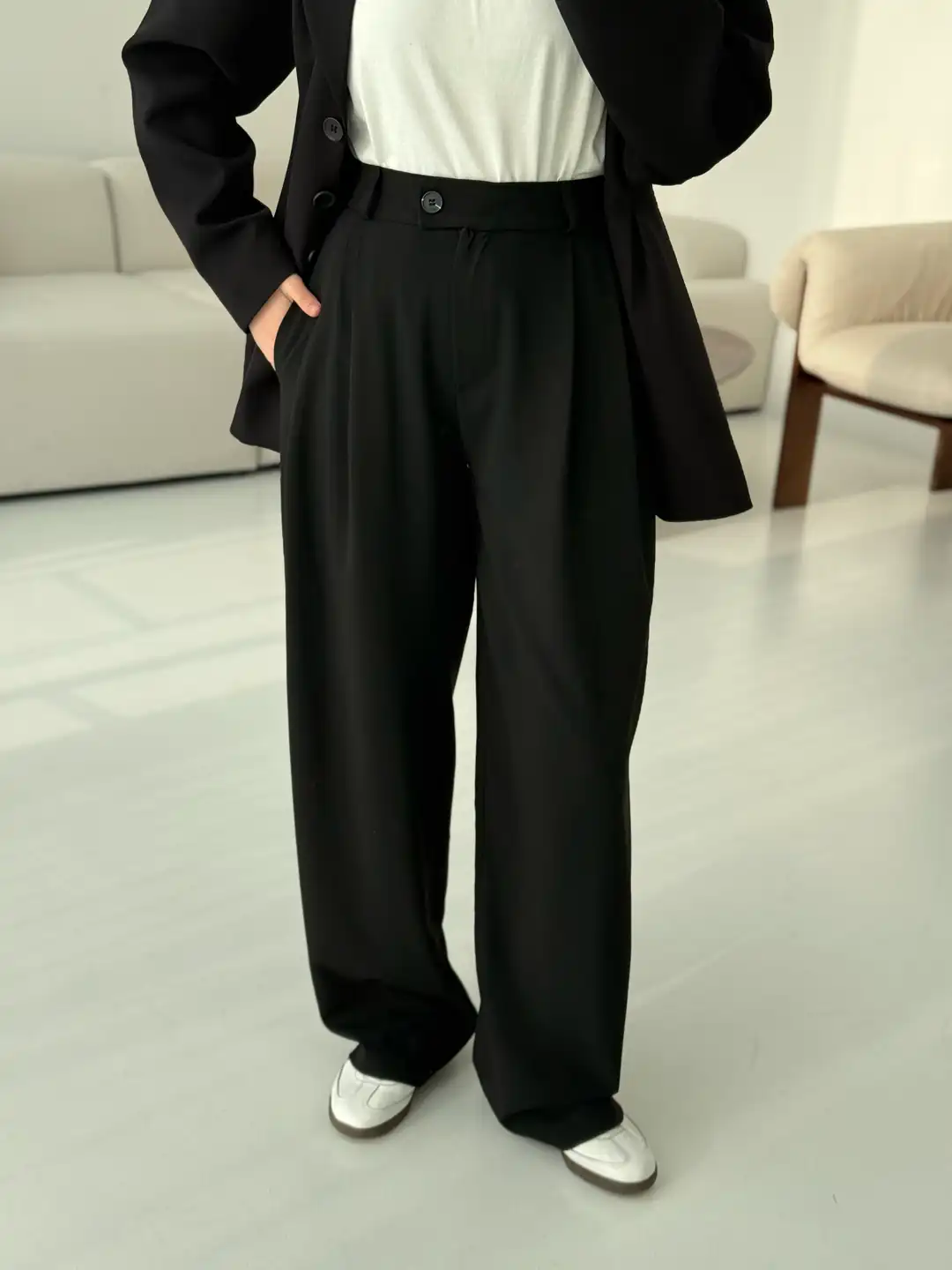 Siyah Premium Kumaş Pantolon