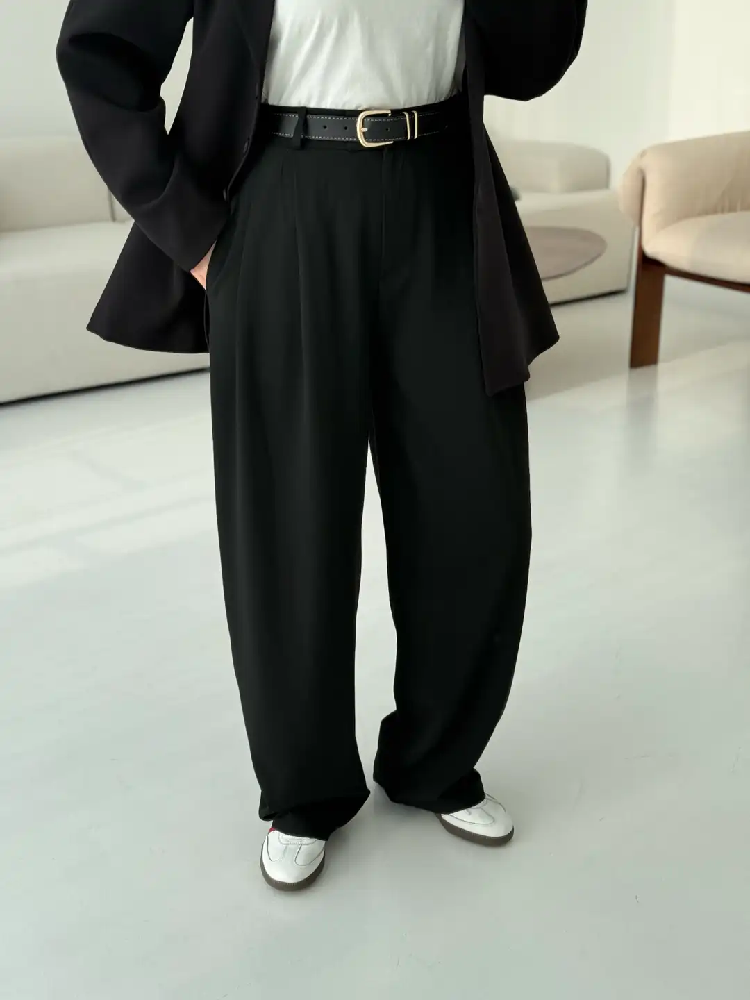 Siyah Premium Kumaş Pantolon