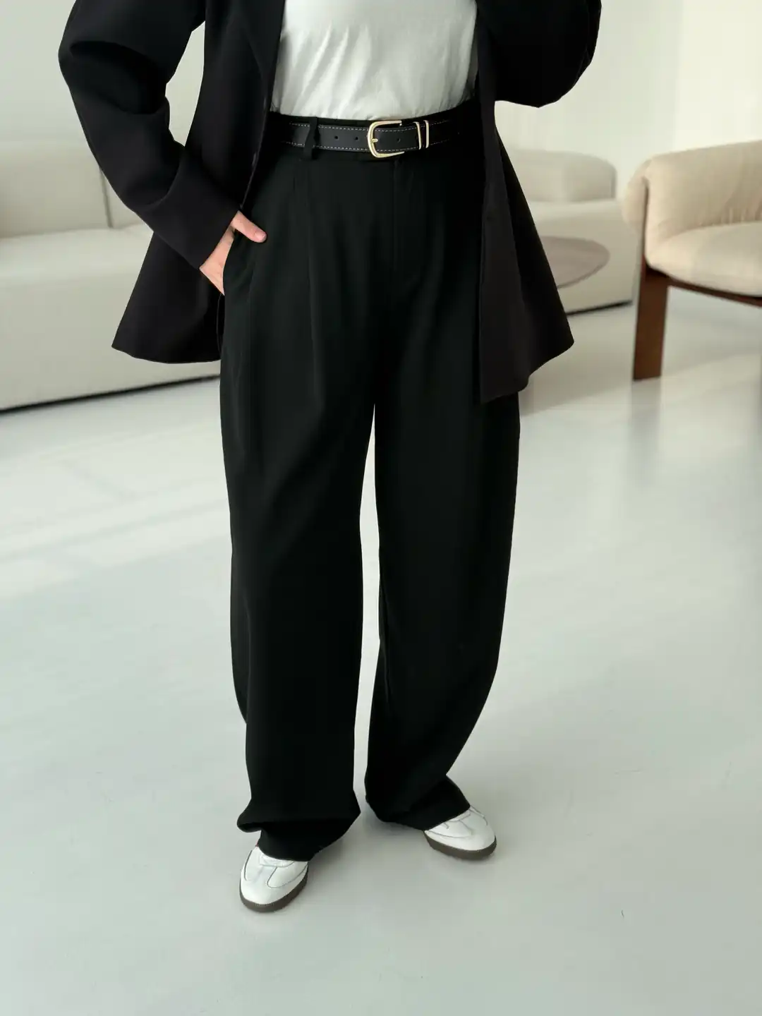 Siyah Premium Kumaş Pantolon