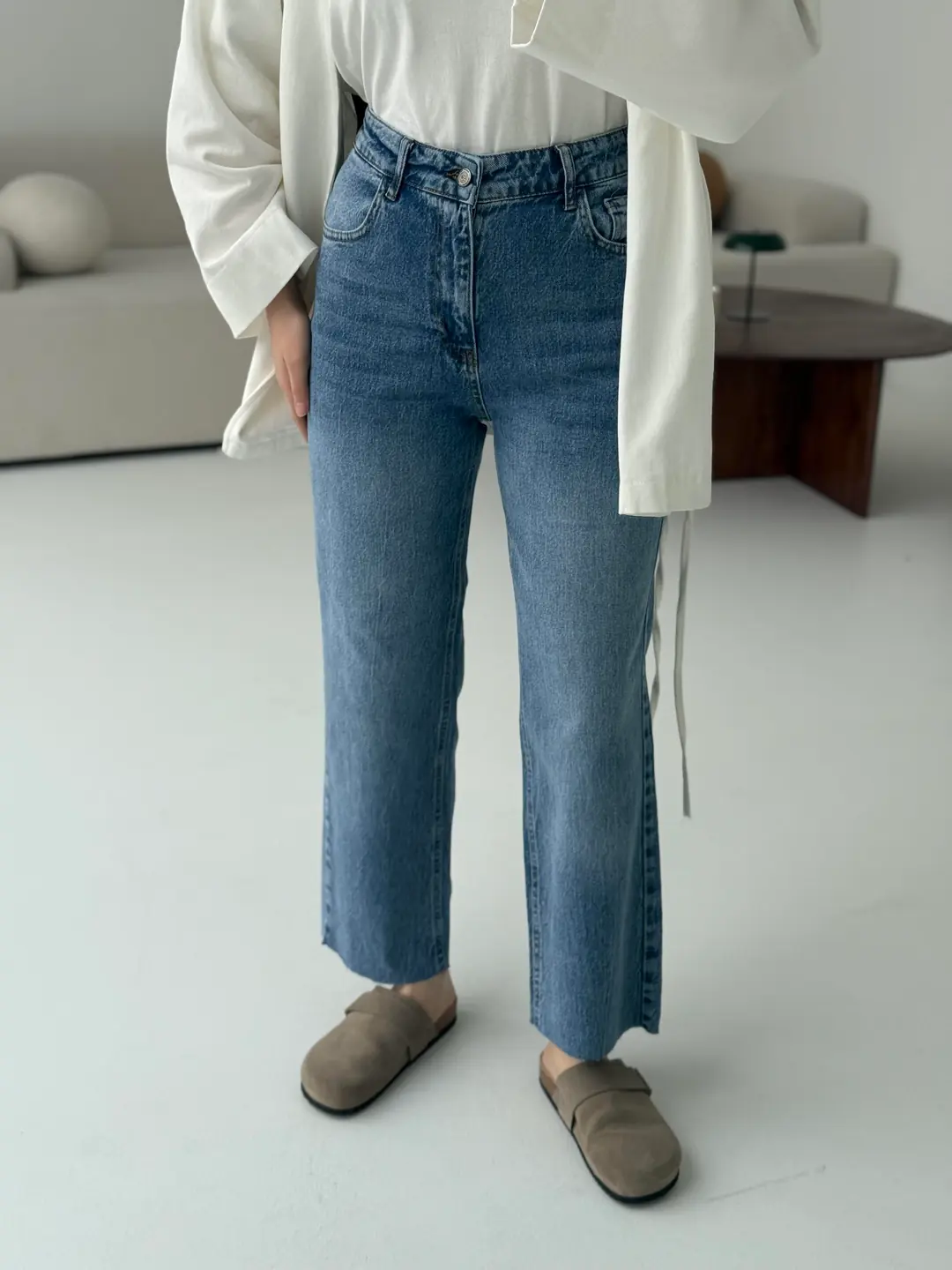Premium Paçası Kesik Jean R12