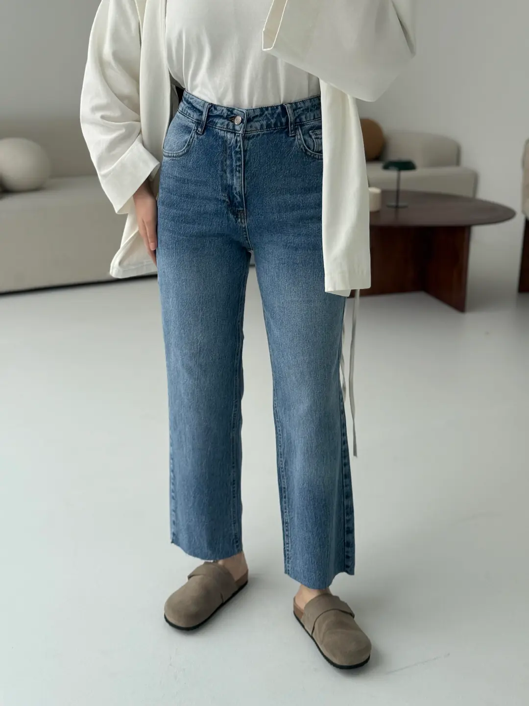 Premium Paçası Kesik Jean R12