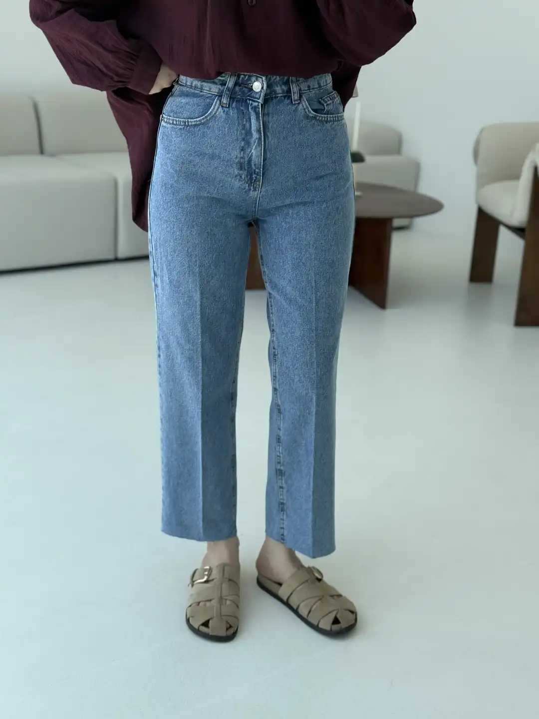 Premium Paçası Kesik Jean R79
