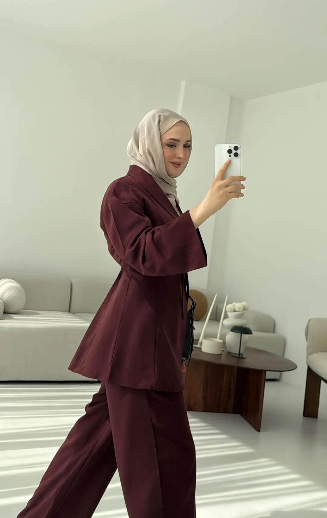 Beliza Viskon Takım Bordo