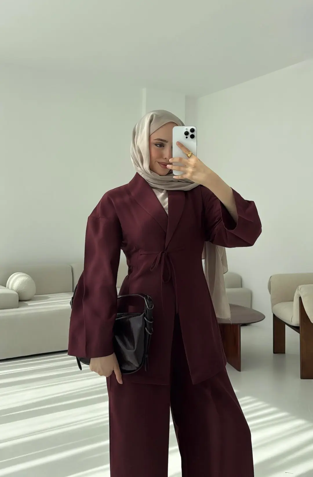 Beliza Viskon Takım Bordo
