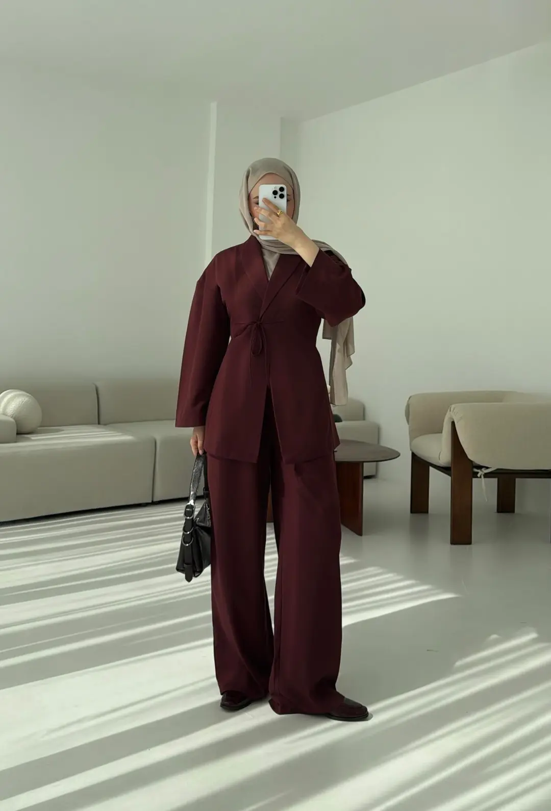 Beliza Viskon Takım Bordo