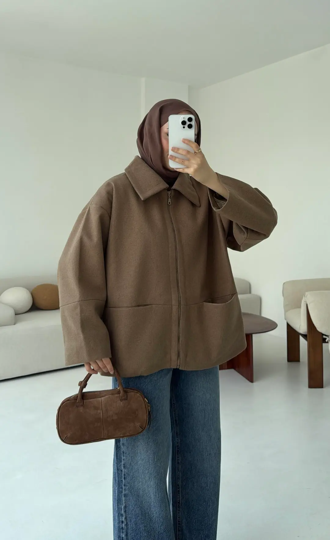 Mevsimlik Kaşe Ceket Camel