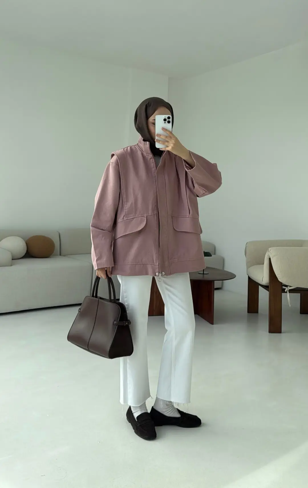 Premium Gabardin Tasarım Ceket Gül Kurusu
