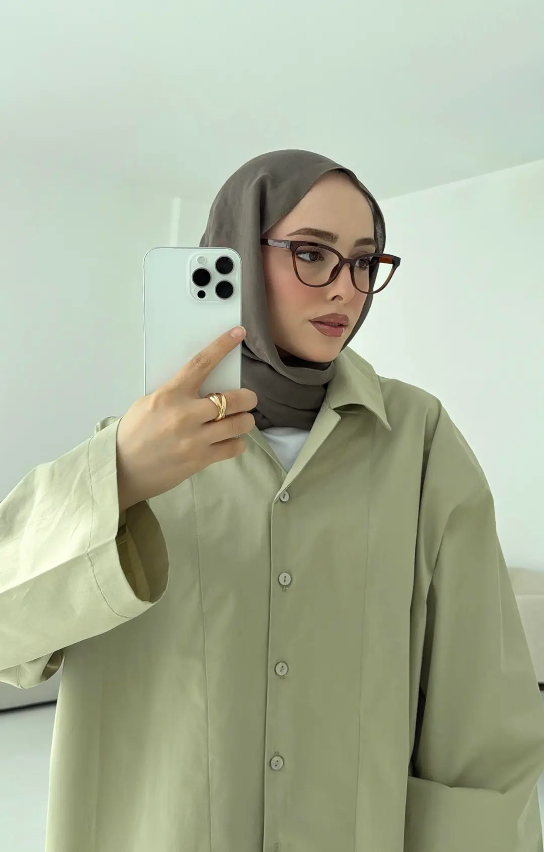 Boxfıt Acık Haki Gömlek