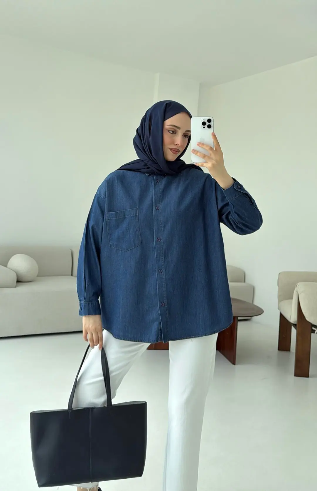 Tencel Denim Gomlek