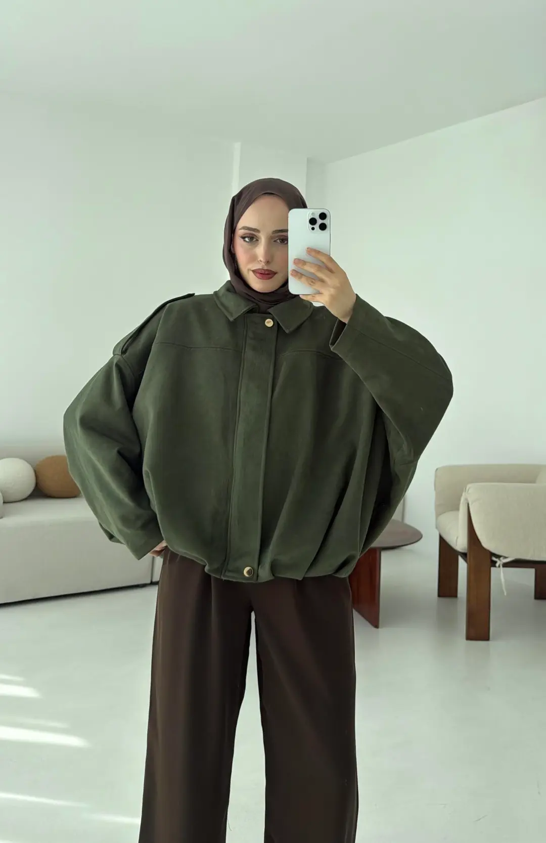Süet Bomber Ceket
