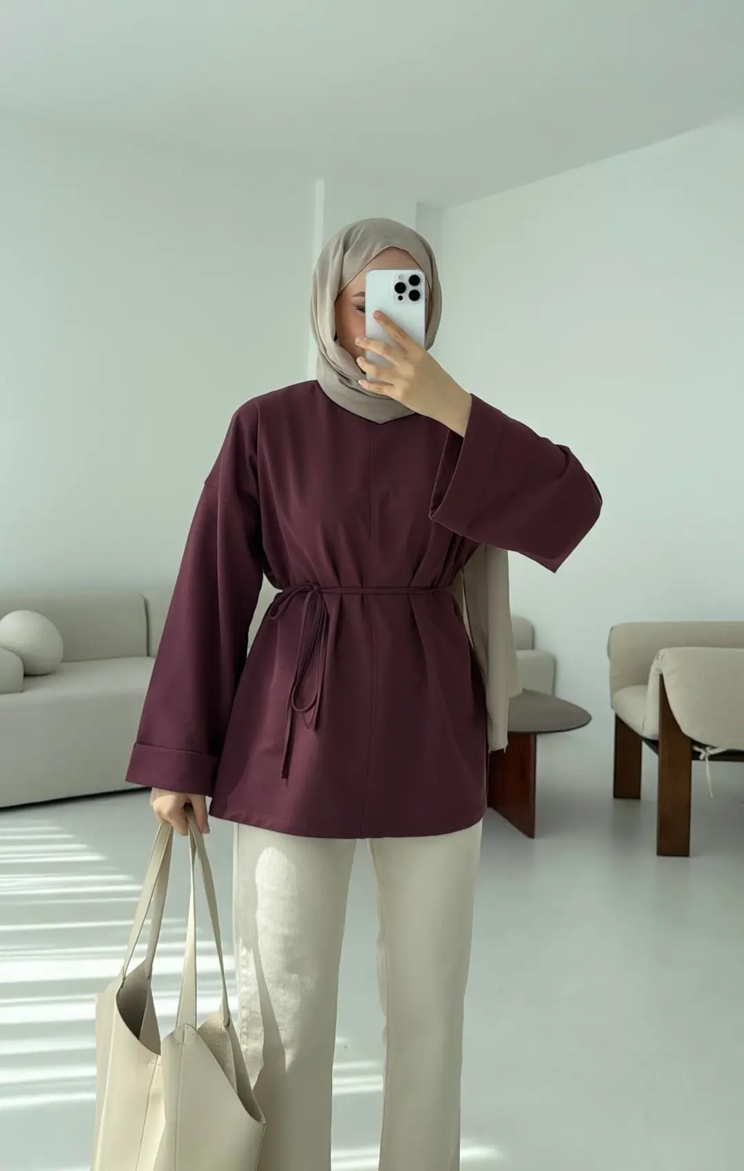 Bağlamalı Yanı Yırtmaç Detay Sweat