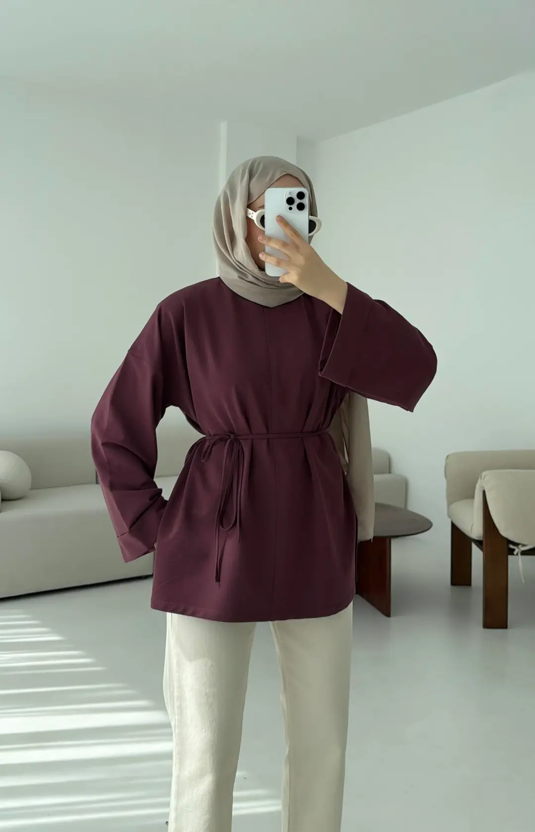 Bağlamalı Yanı Yırtmaç Detay Sweat