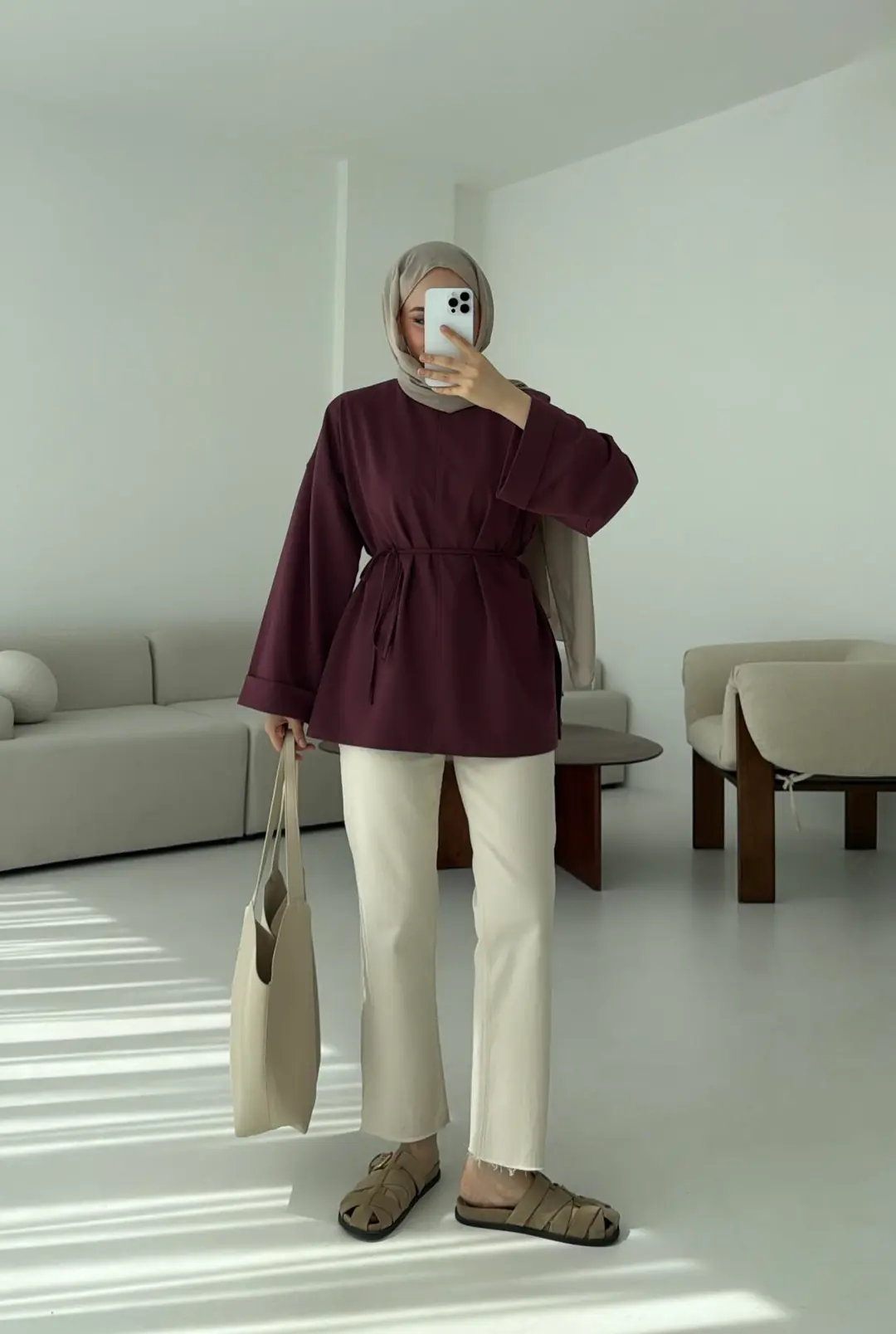 Bağlamalı Yanı Yırtmaç Detay Sweat