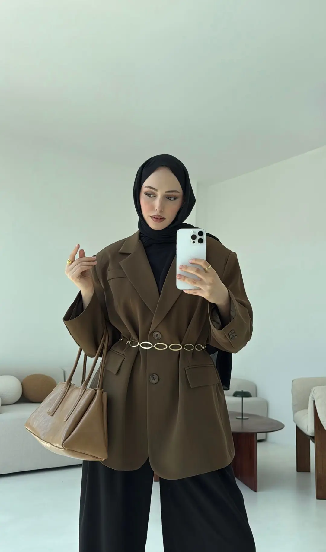 Çift Dügmeli Oversize Blazer Ceket