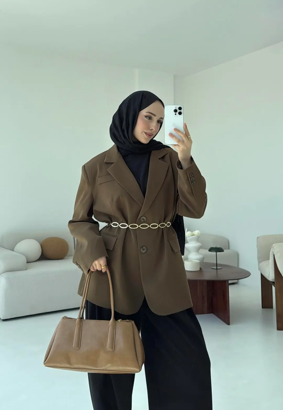 Çift Dügmeli Oversize Blazer Ceket