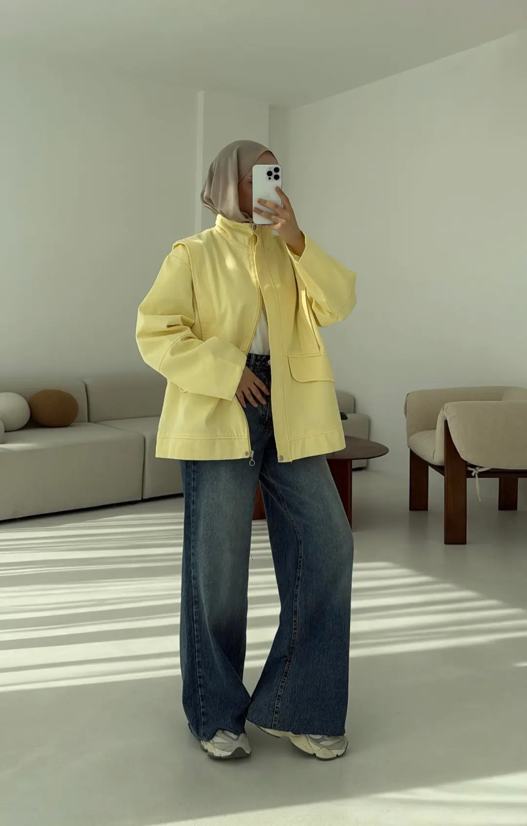 Premium Gabardin Tasarım Ceket Sarı