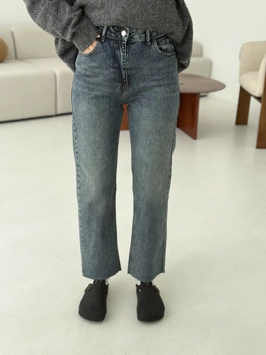 Premium Paçası Kesik Jean 146