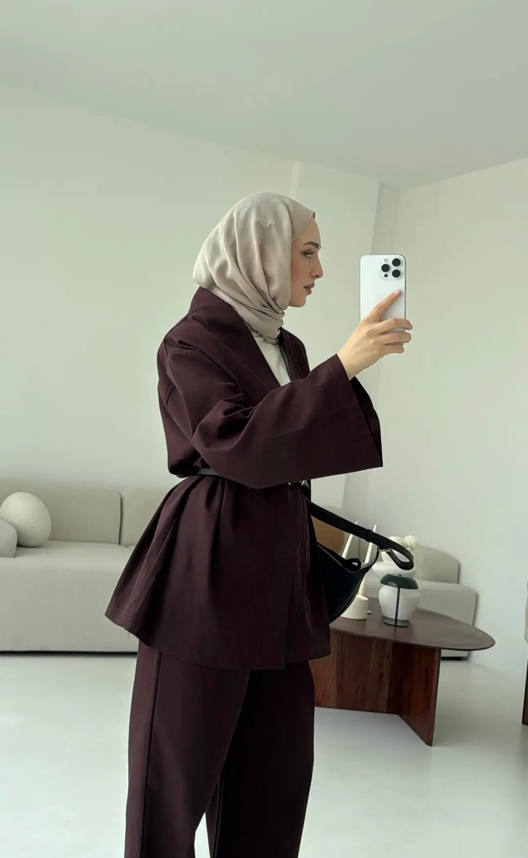 Gabardin Takım Kahve