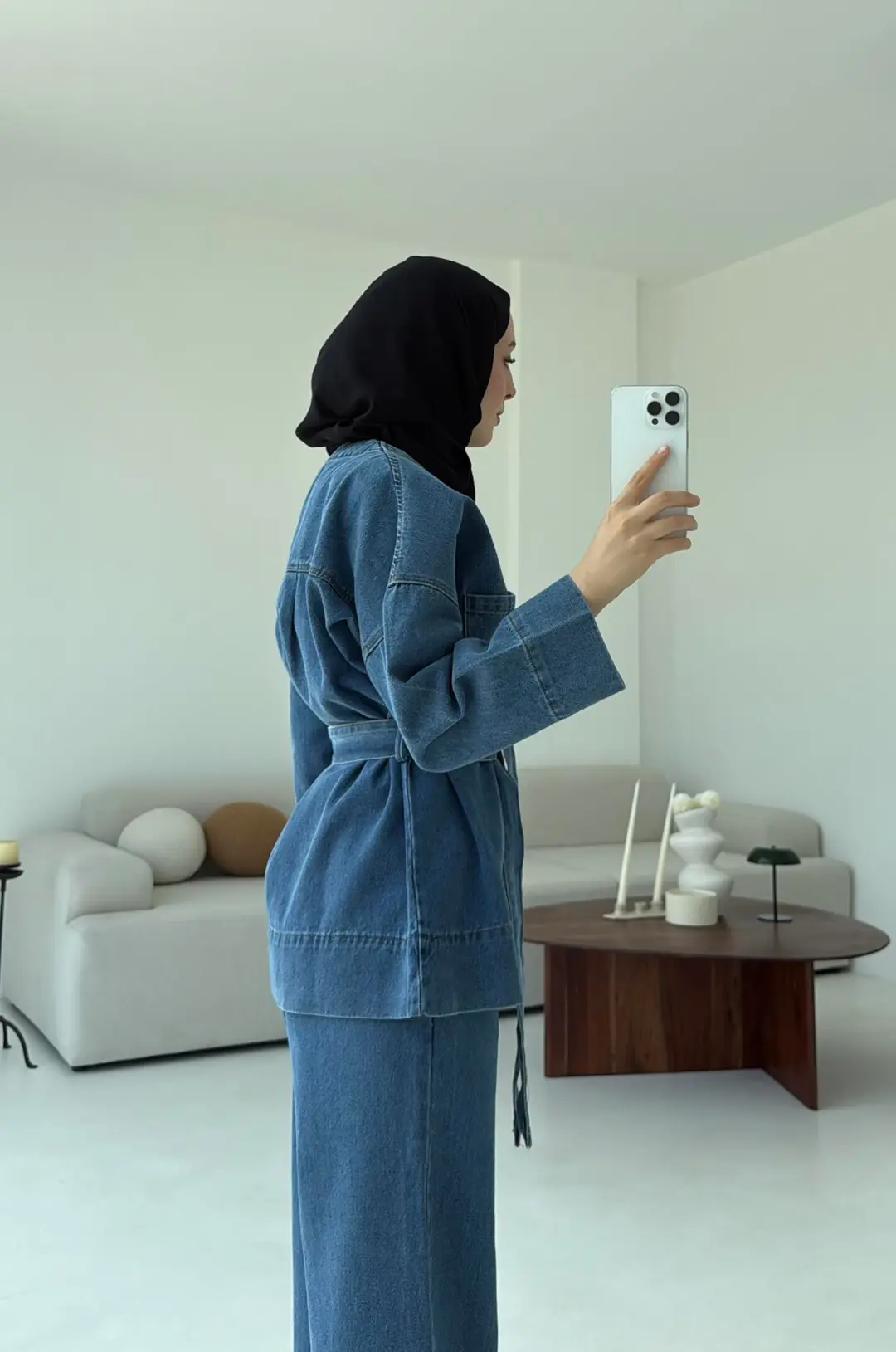 Denim Baglamalı Takım