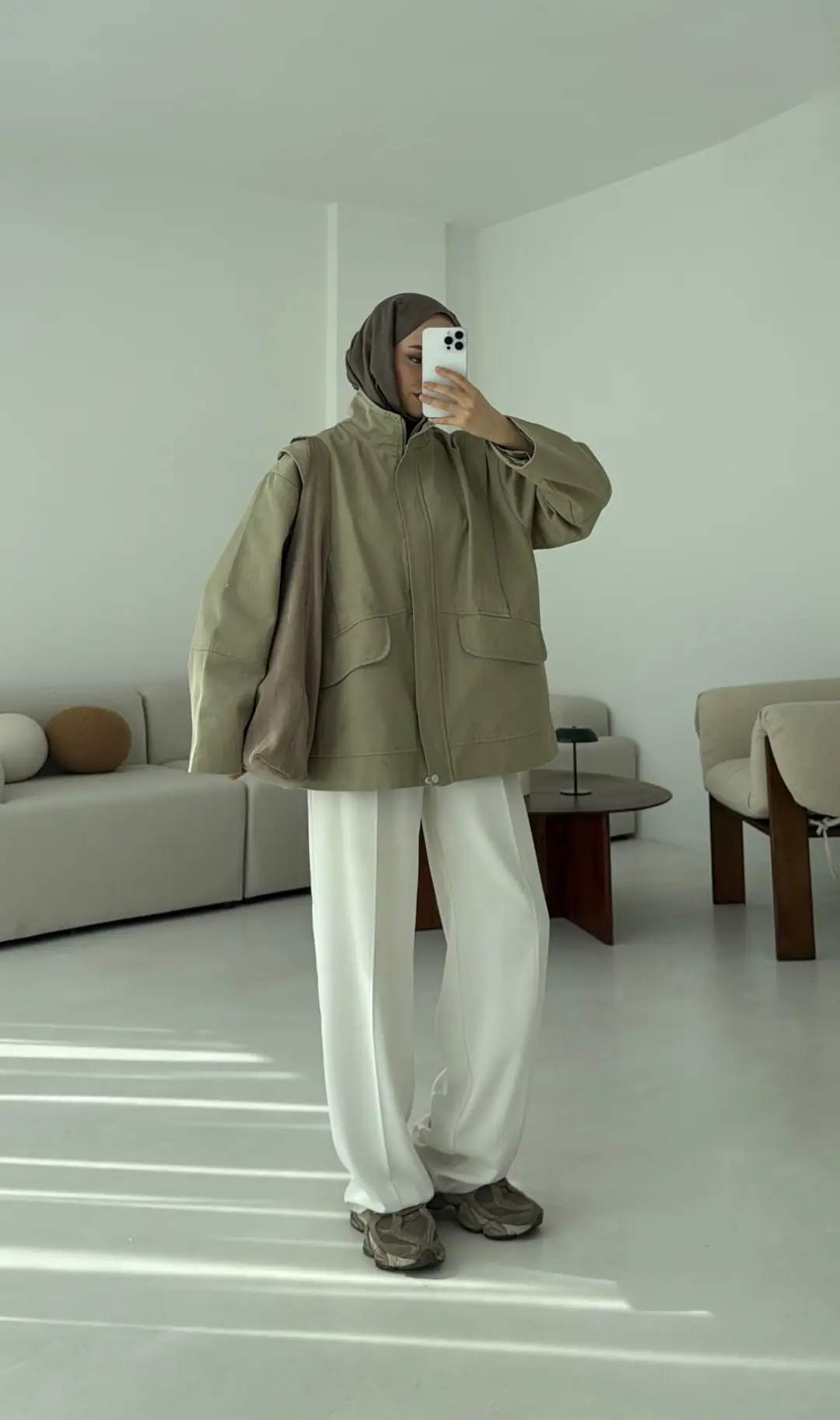 Premium Gabardin Tasarım Ceket Haki