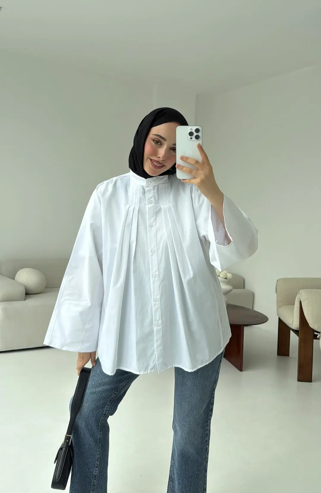 Lena Gömlek Beyaz