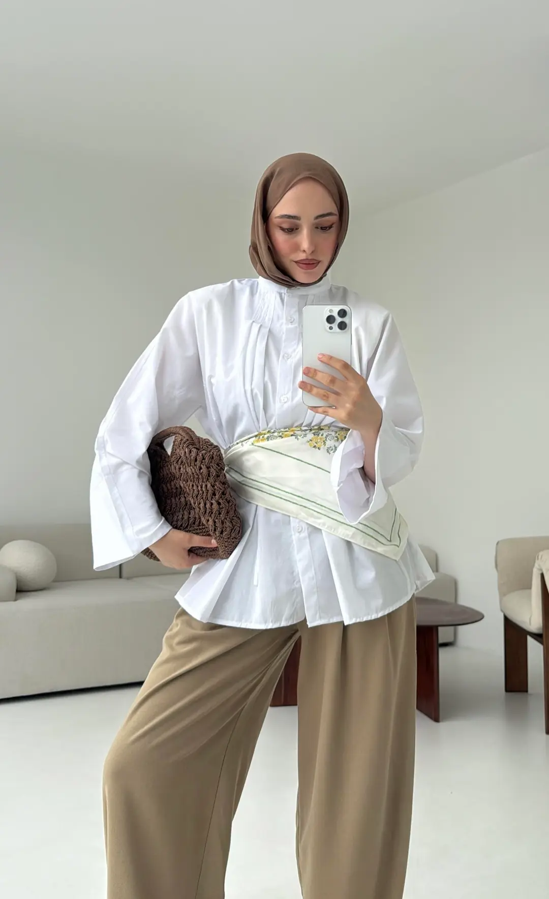 Lena Gömlek Beyaz