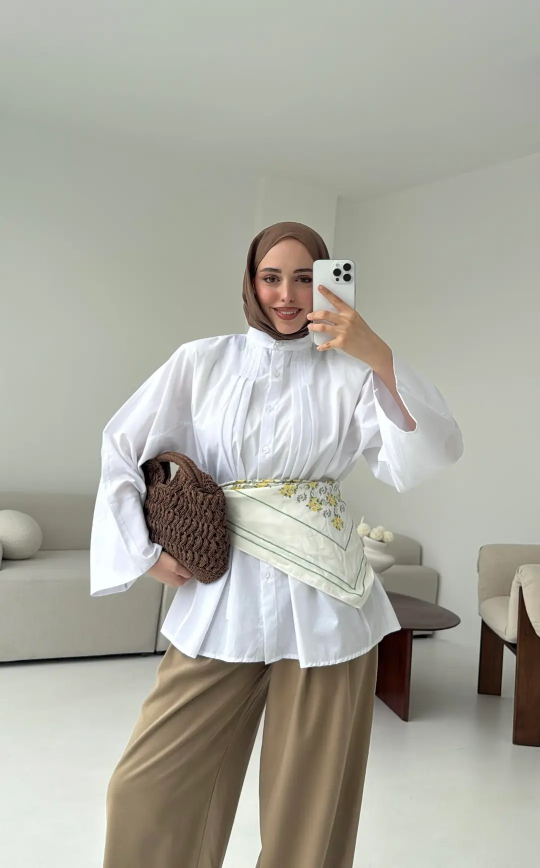 Lena Gömlek Beyaz