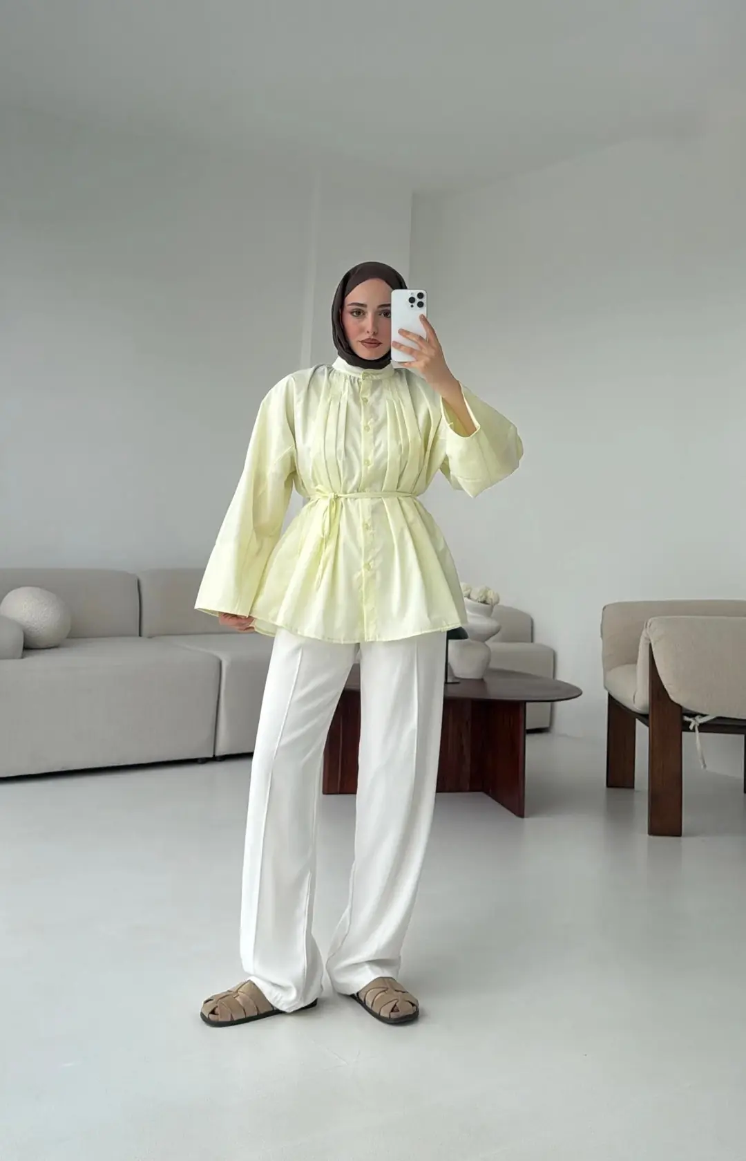Lena Gömlek Sarı