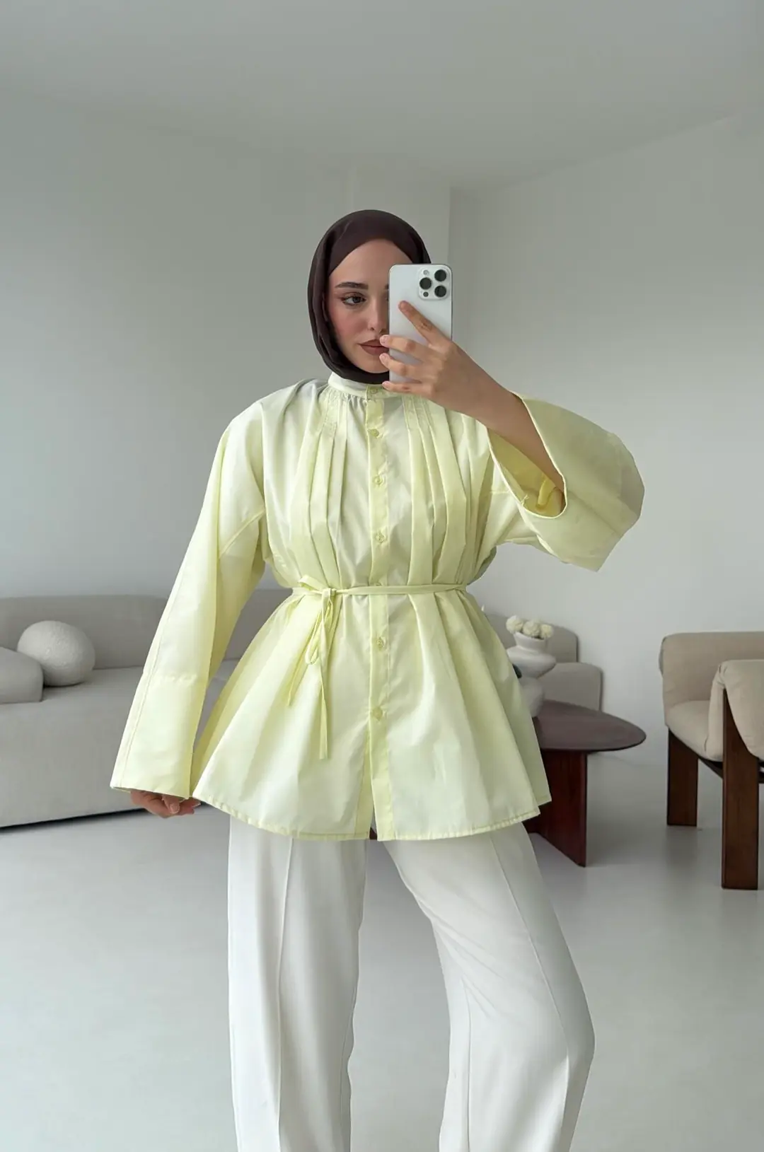 Lena Gömlek Sarı