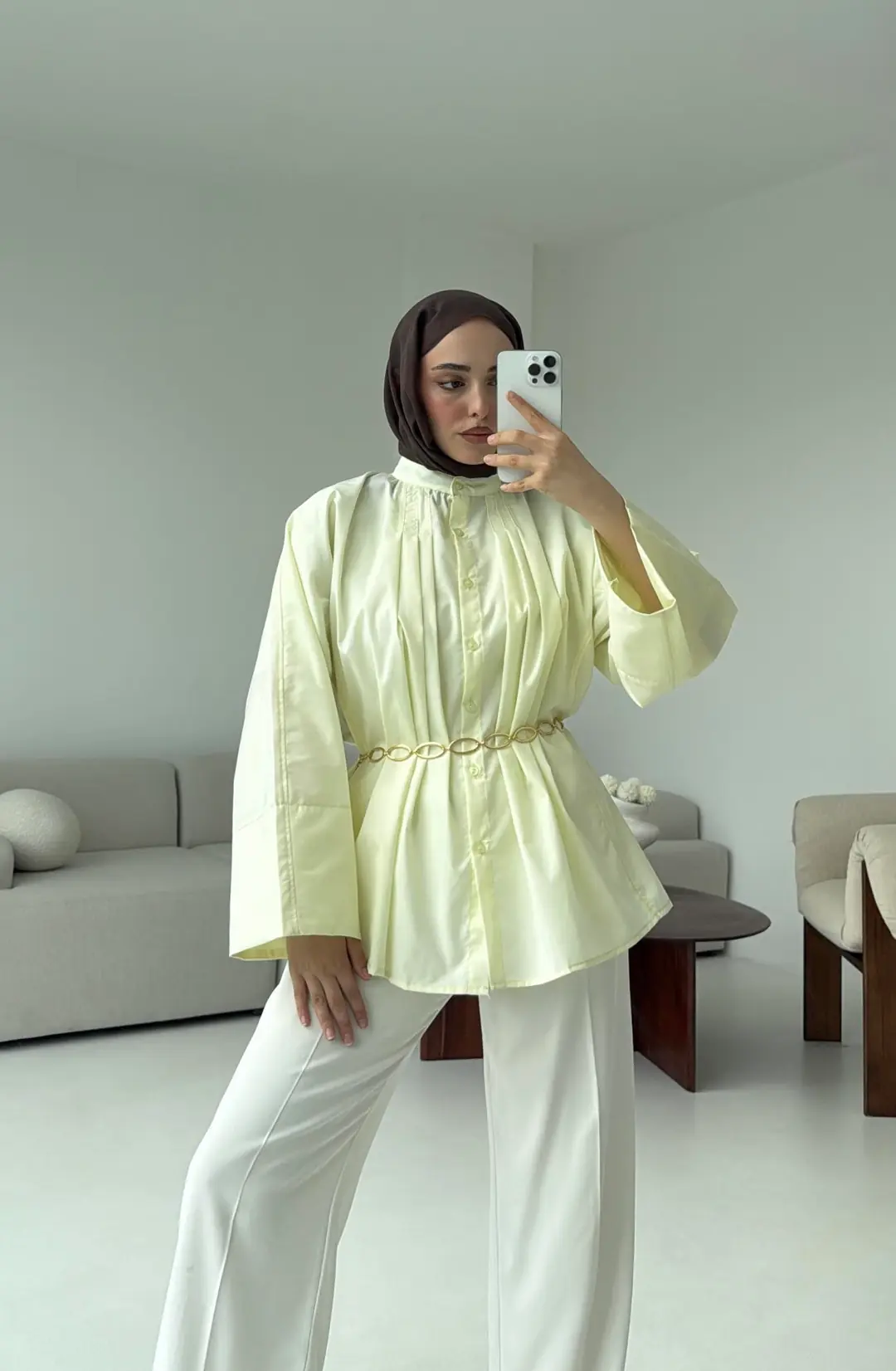 Lena Gömlek Sarı