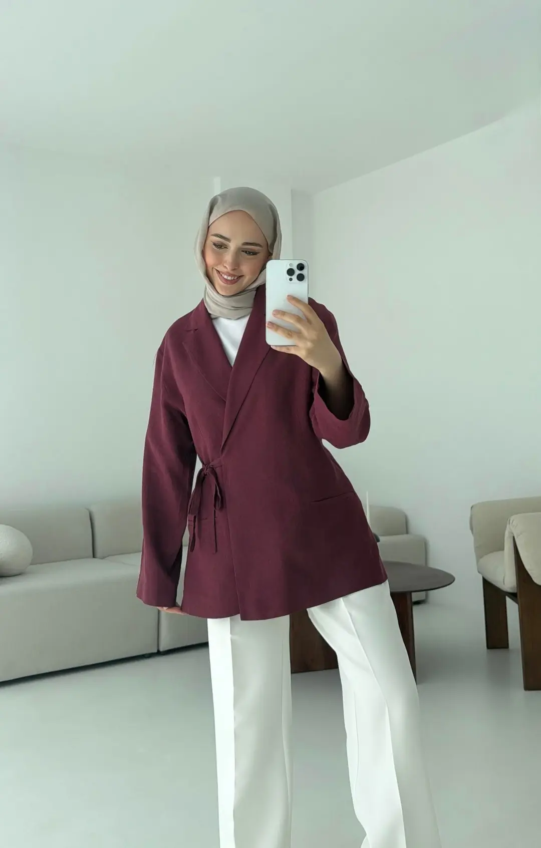 Yazlık Bordo Ceket