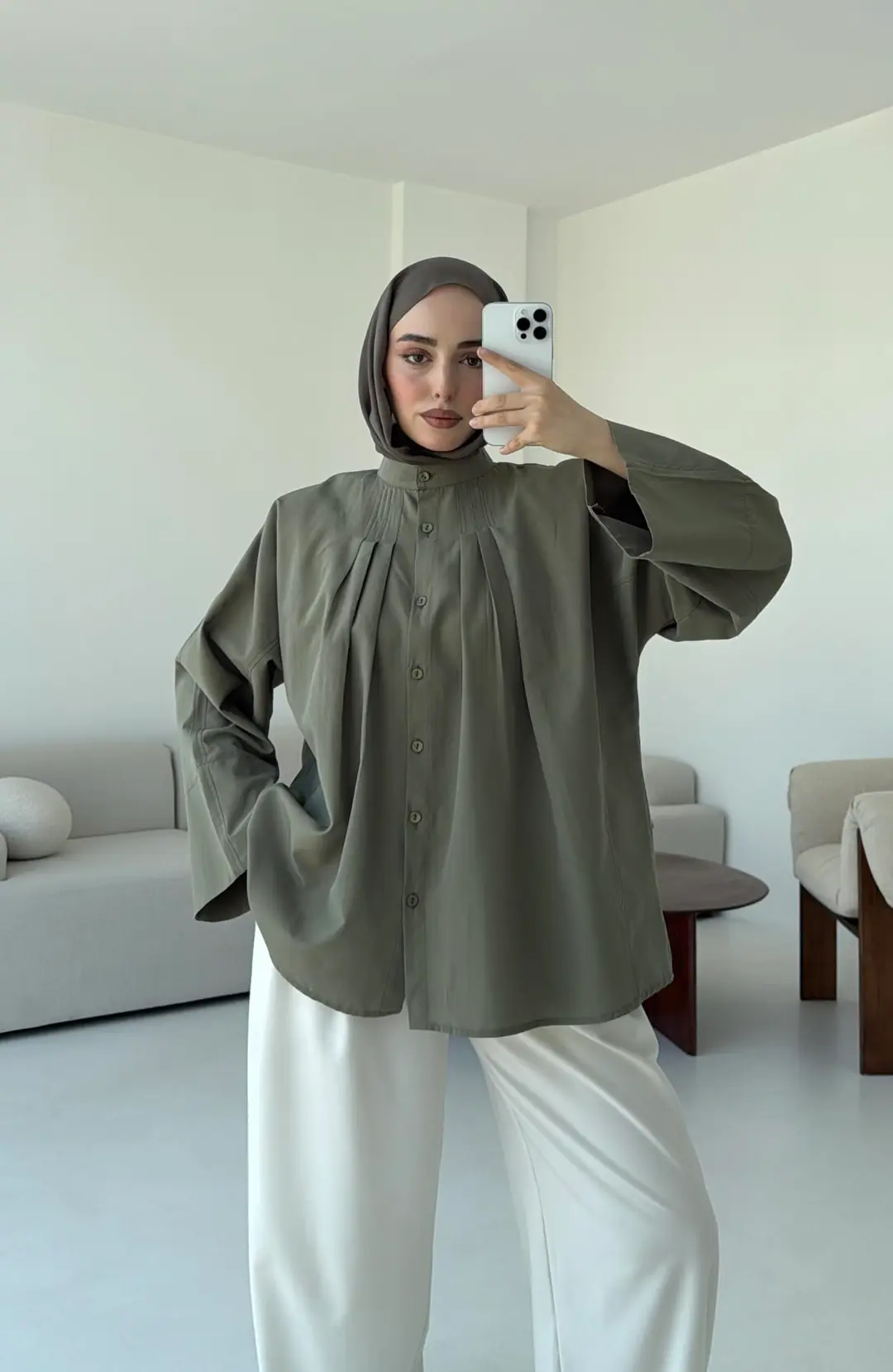 Lena Gömlek Haki