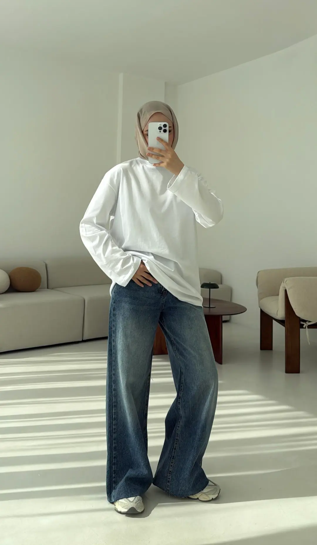 Basıc Sweatshirt Beyaz