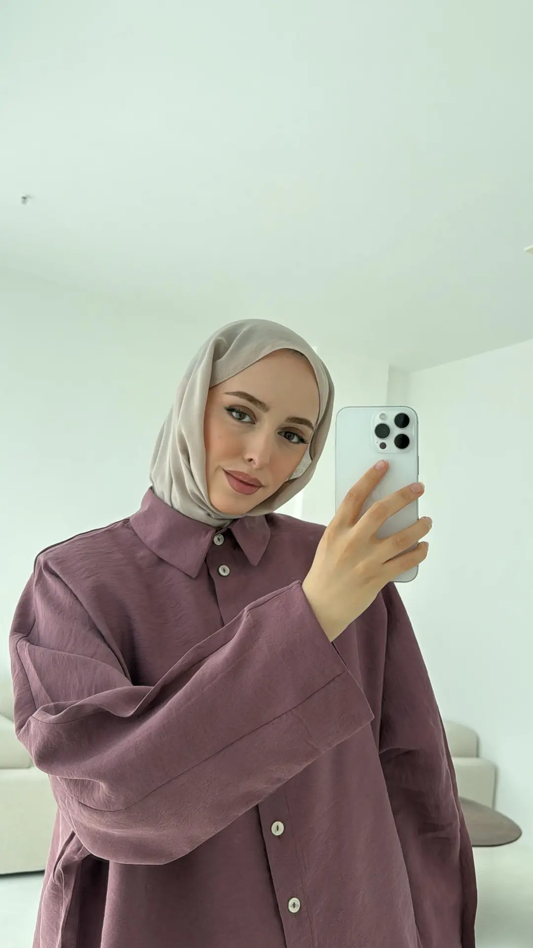 Pens Detay Tencel Takım Mürdüm