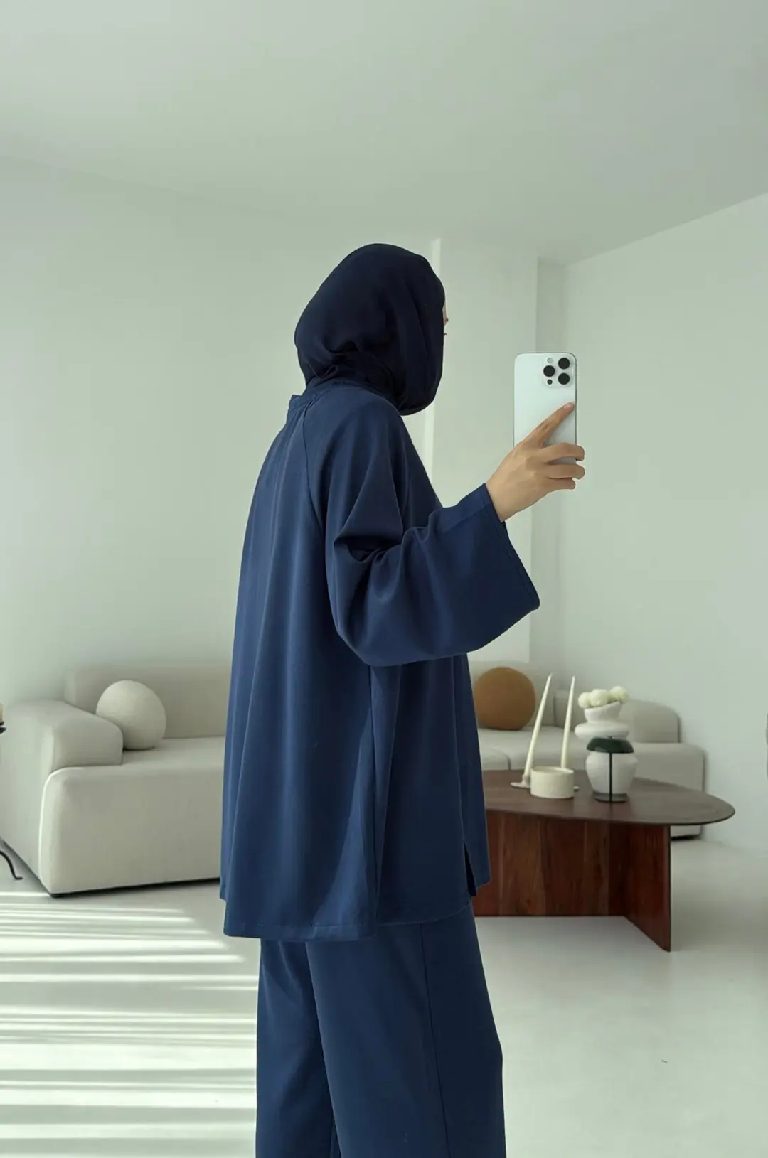 Tuniği Yırtmaçlı Oysho Takım Lacivert