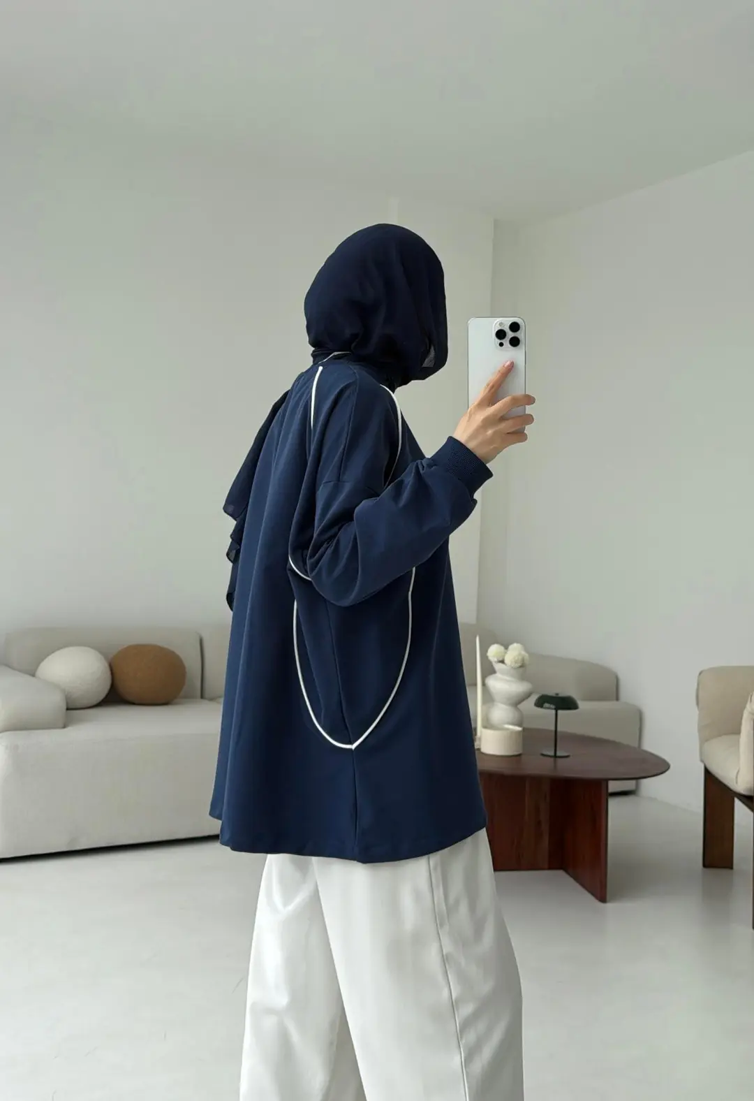 Biyeli Sweat Lacivert