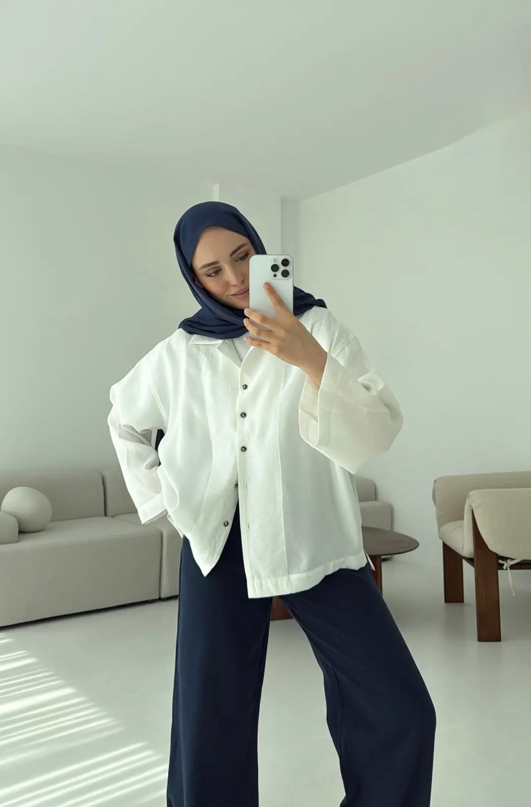 Oversize Gömlek Beyaz