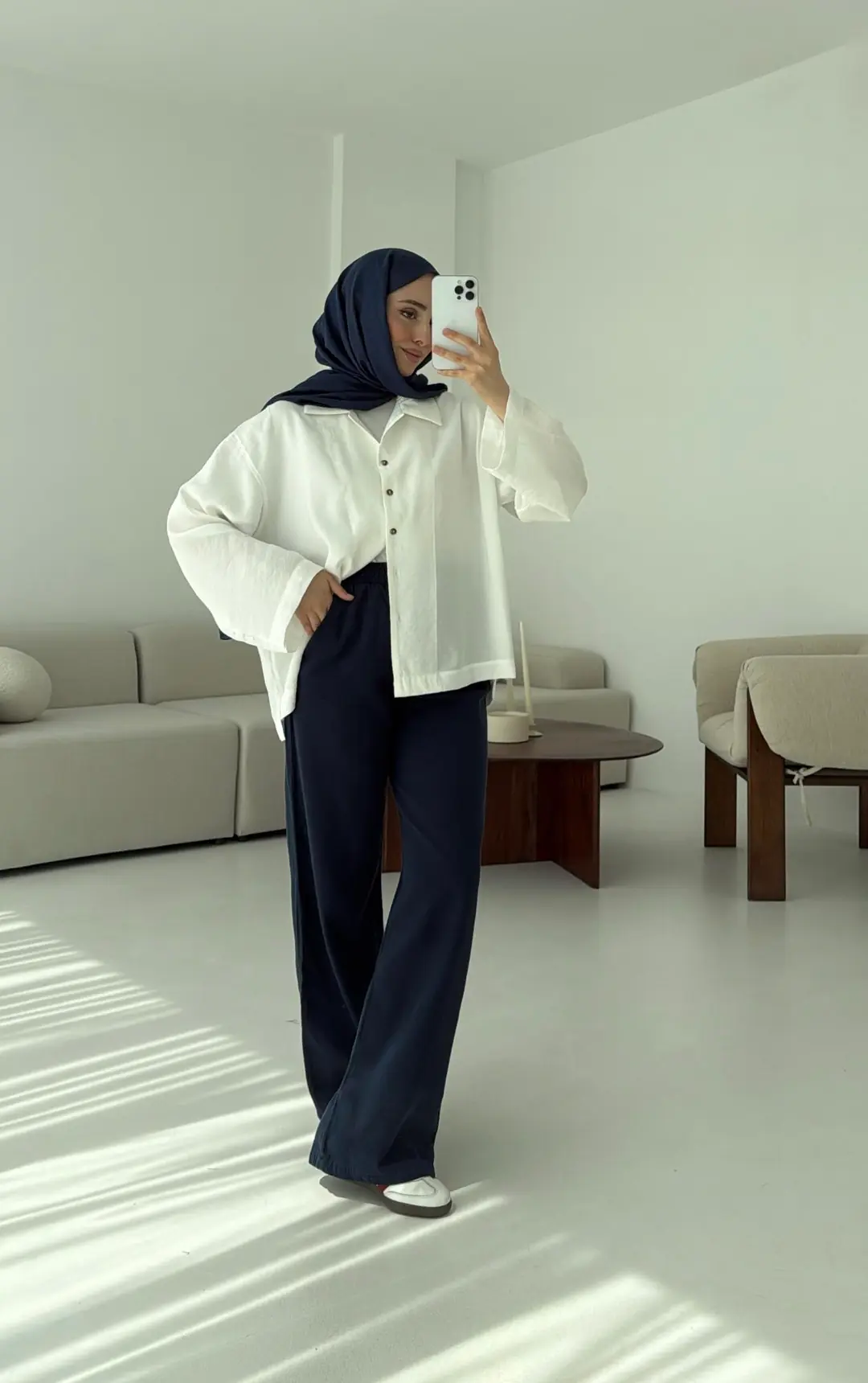 Oversize Gömlek Beyaz