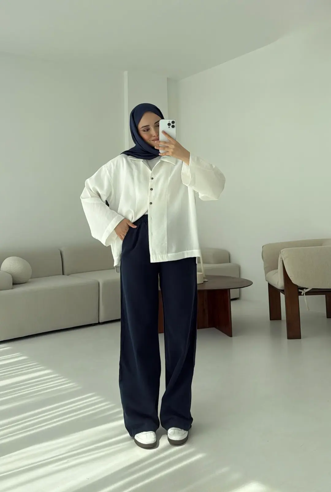Oversize Gömlek Beyaz