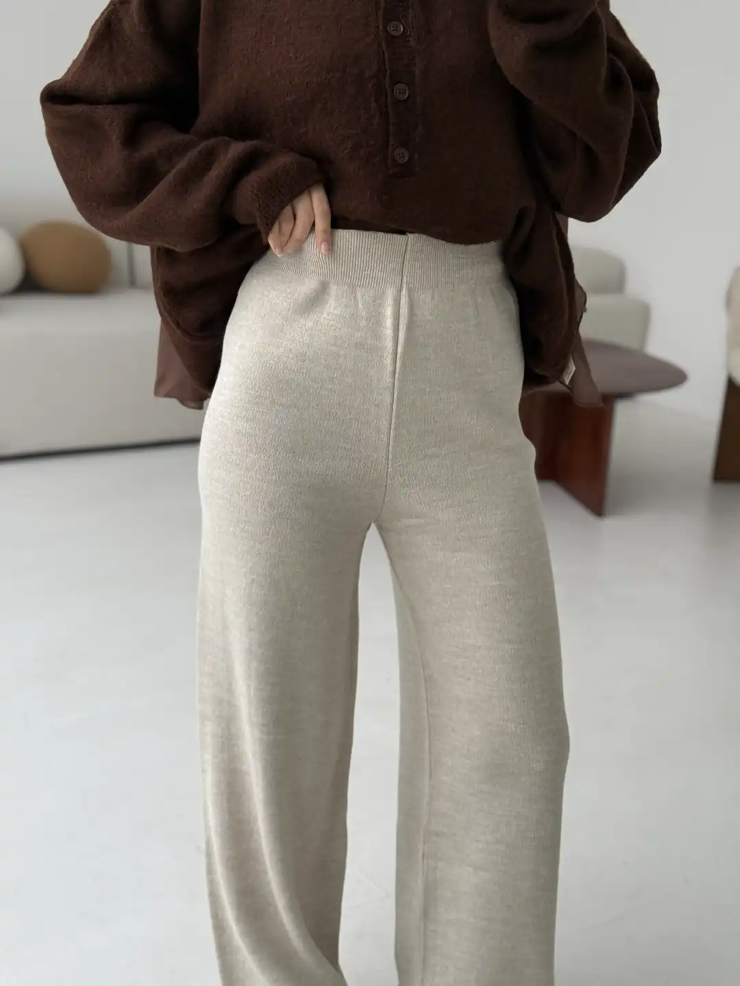 Triko Pantolon Bej