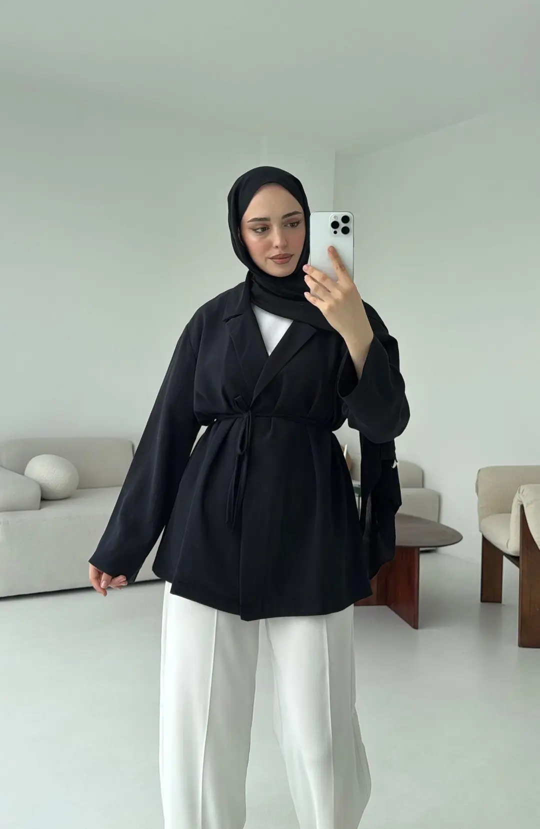 Tencel Ceket Siyah