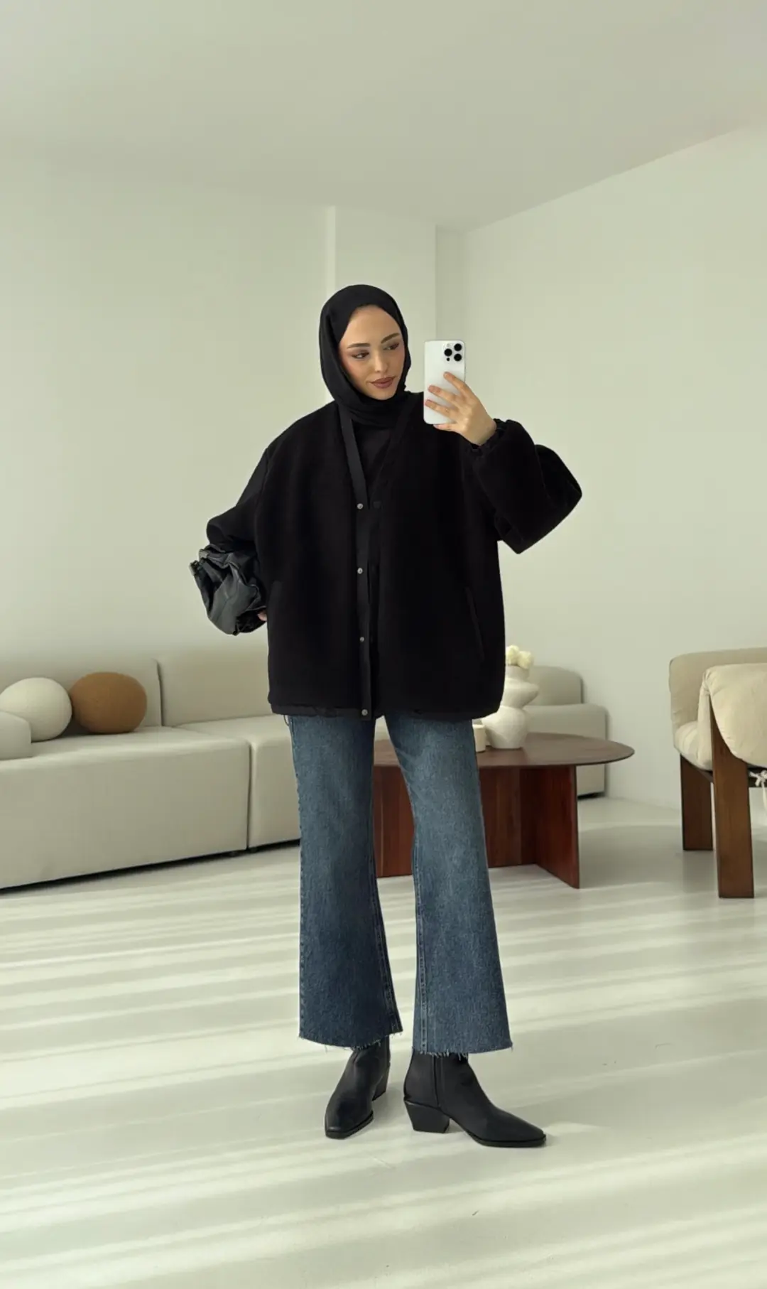 Buklet Bomber Ceket Siyah