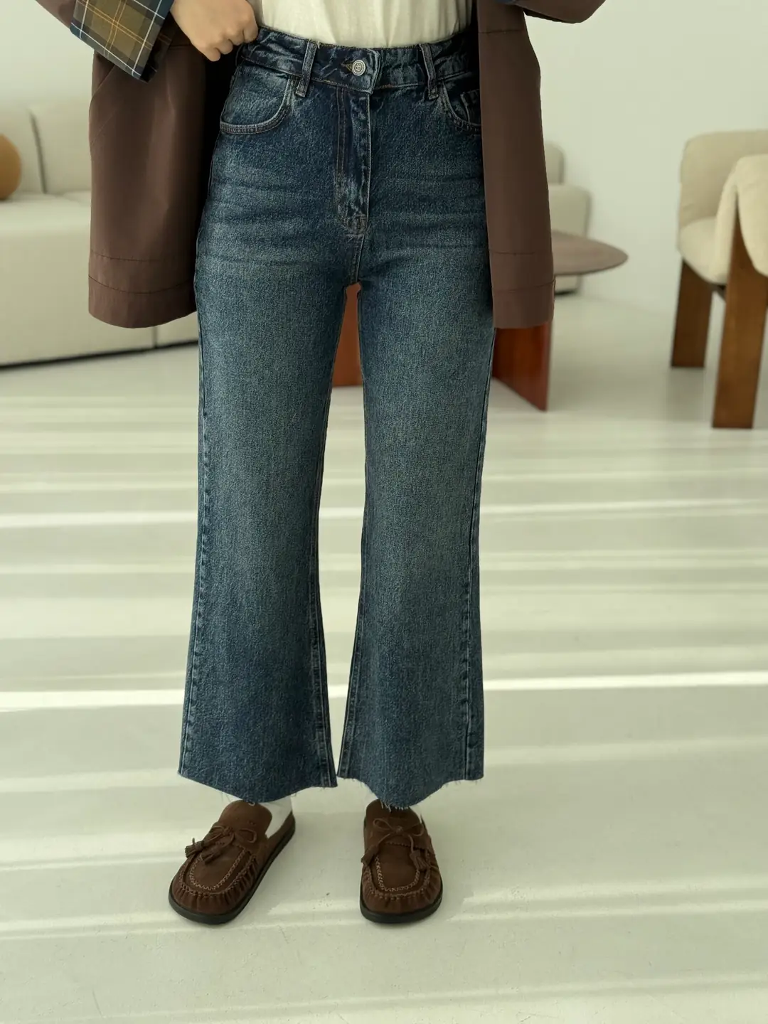Premium Paçası Kesik Hafif İspanyol Jean 277