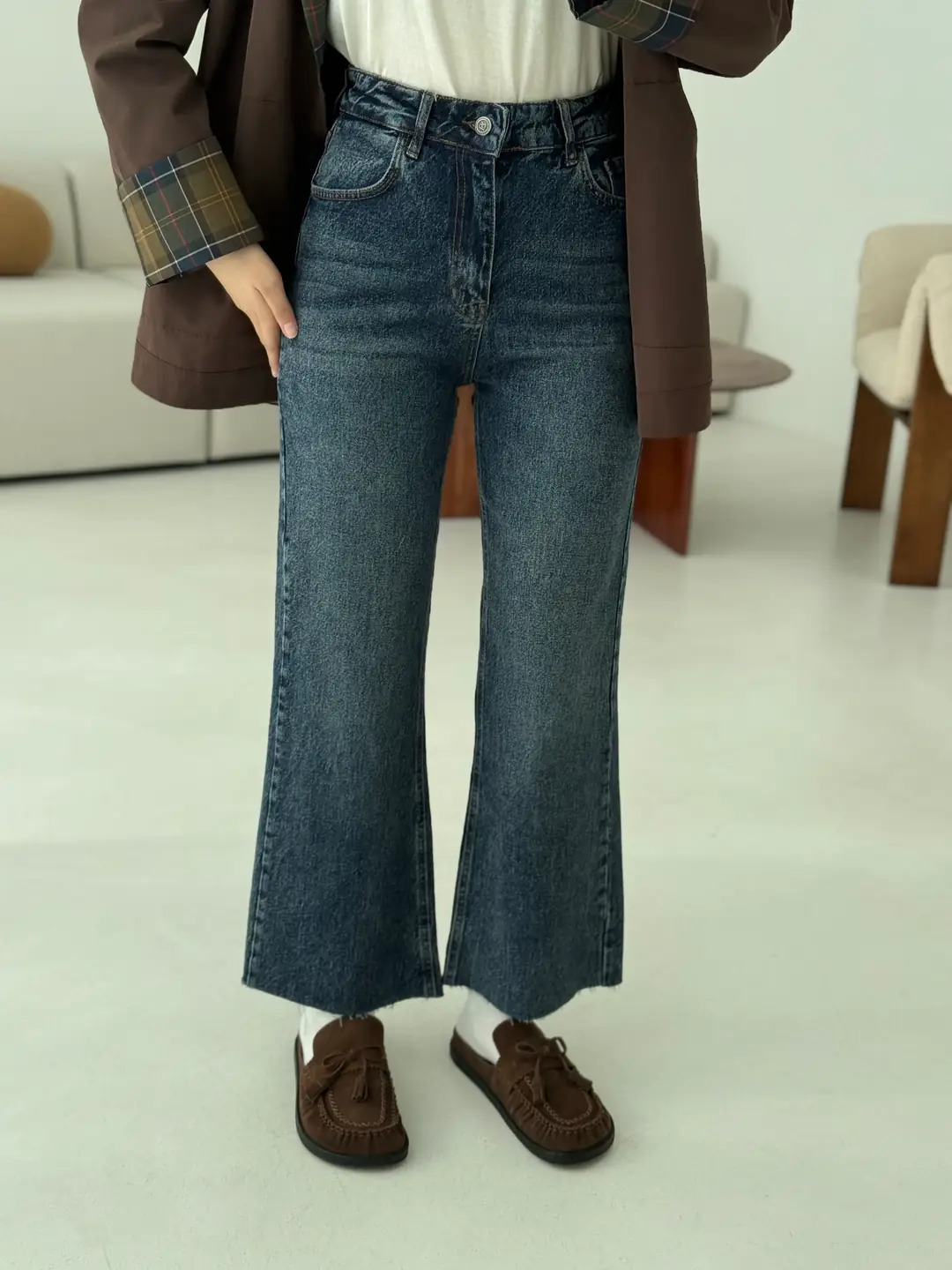 Premium Paçası Kesik Hafif İspanyol Jean 277