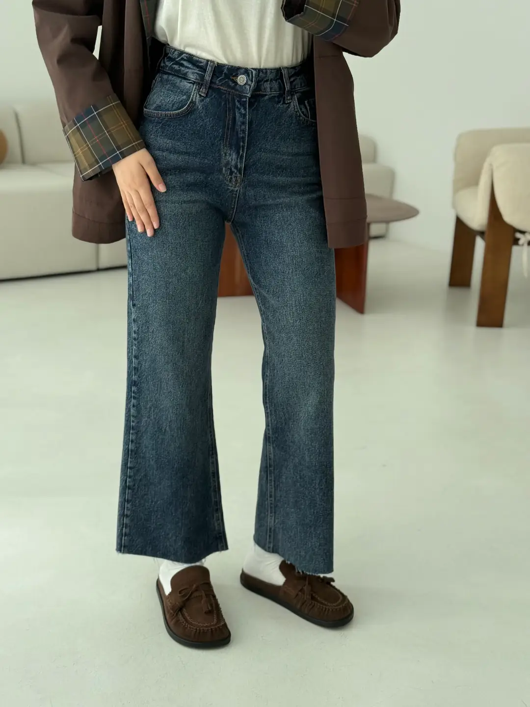 Premium Paçası Kesik Hafif İspanyol Jean 277