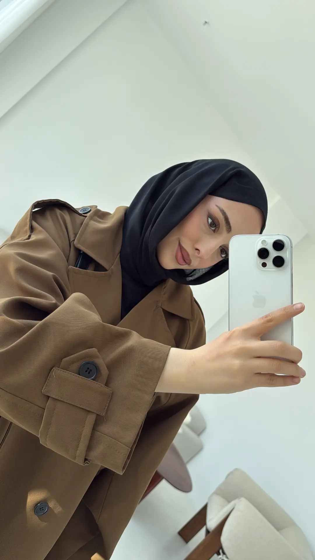 Geniş Kol Oversize Trençkot Olive